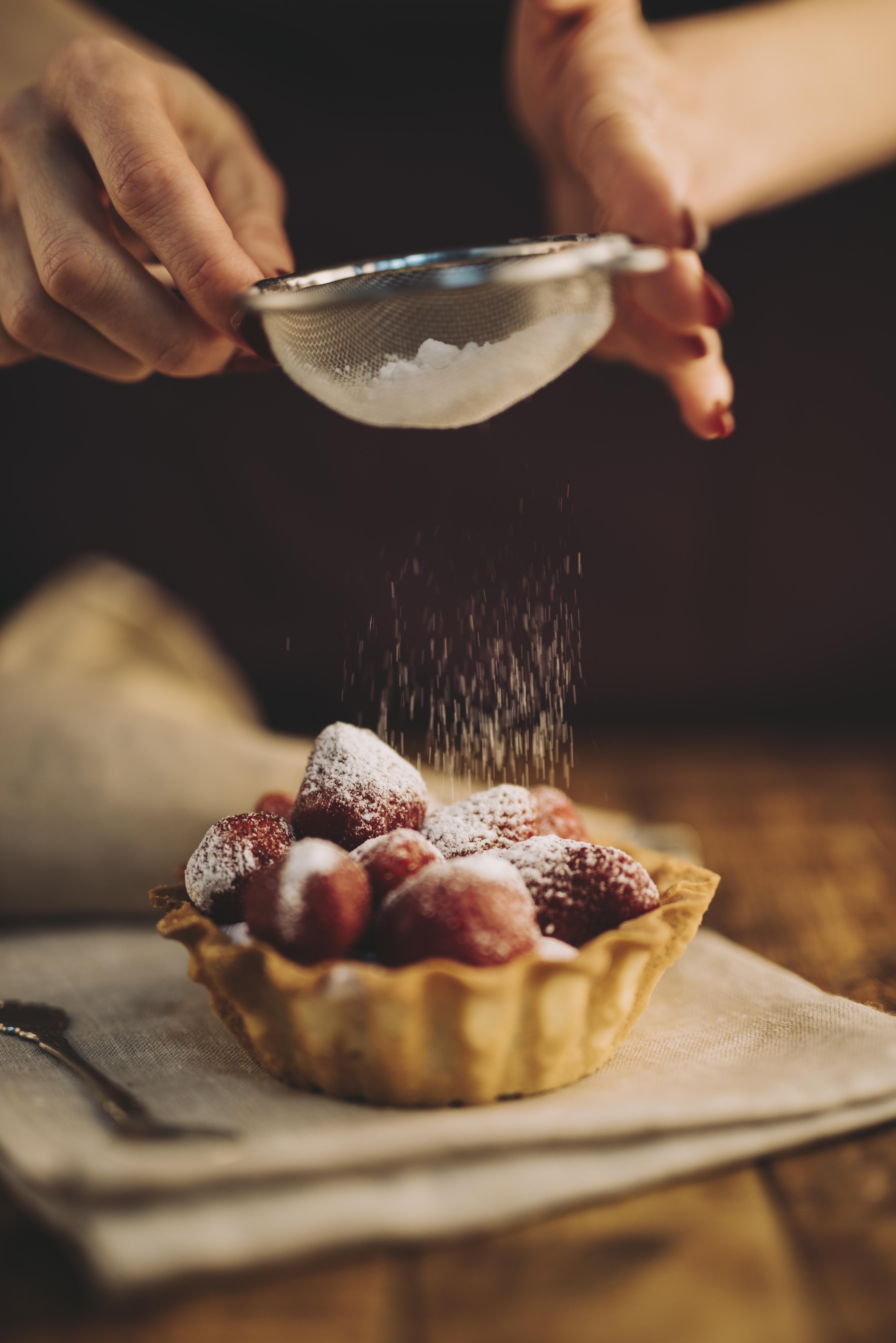 Tarta artesanal de Mel Cocina Ritual — detalle de textura y cuidado